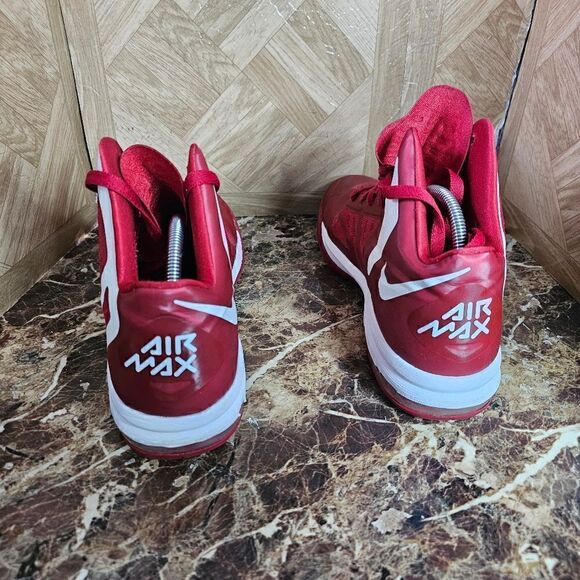 Nike men's Air Max Hyperaggressor red basketball shoes size 10.   282 - Picture 3 of 12